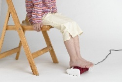 繊細に足裏をマッサージ